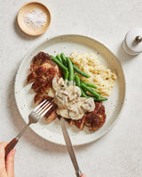 Steak with Mushroom Sauce